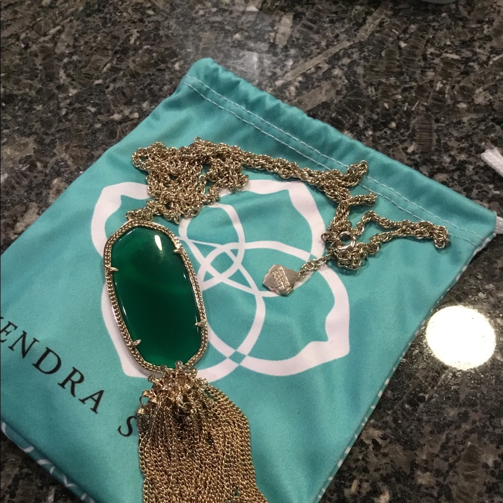 Kendra Scott Green Rayne Necklace